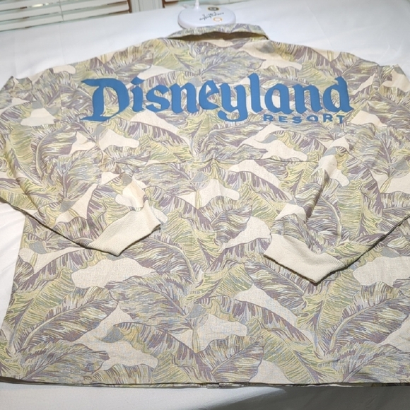 Disney Casual Button Down Shirt - Cream, Green, Purple - Picture 5 of 12